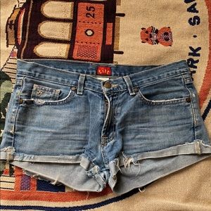 Distressed Jean Shorts
